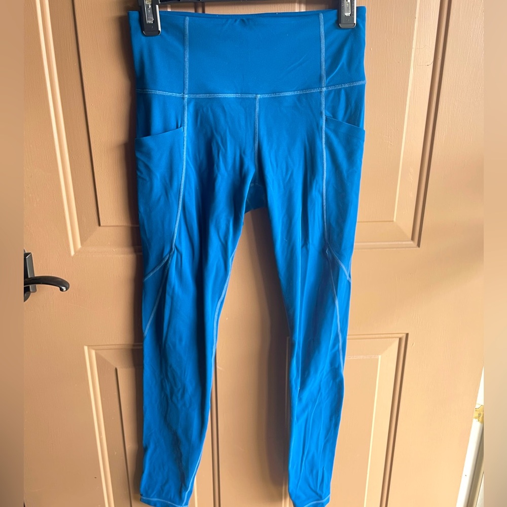 Athleta blue leggings size S